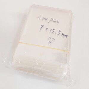 390+ Transparent Plastic Hanging Self-Adhesive Bags 9 x15.5cm Jewelry Packaging